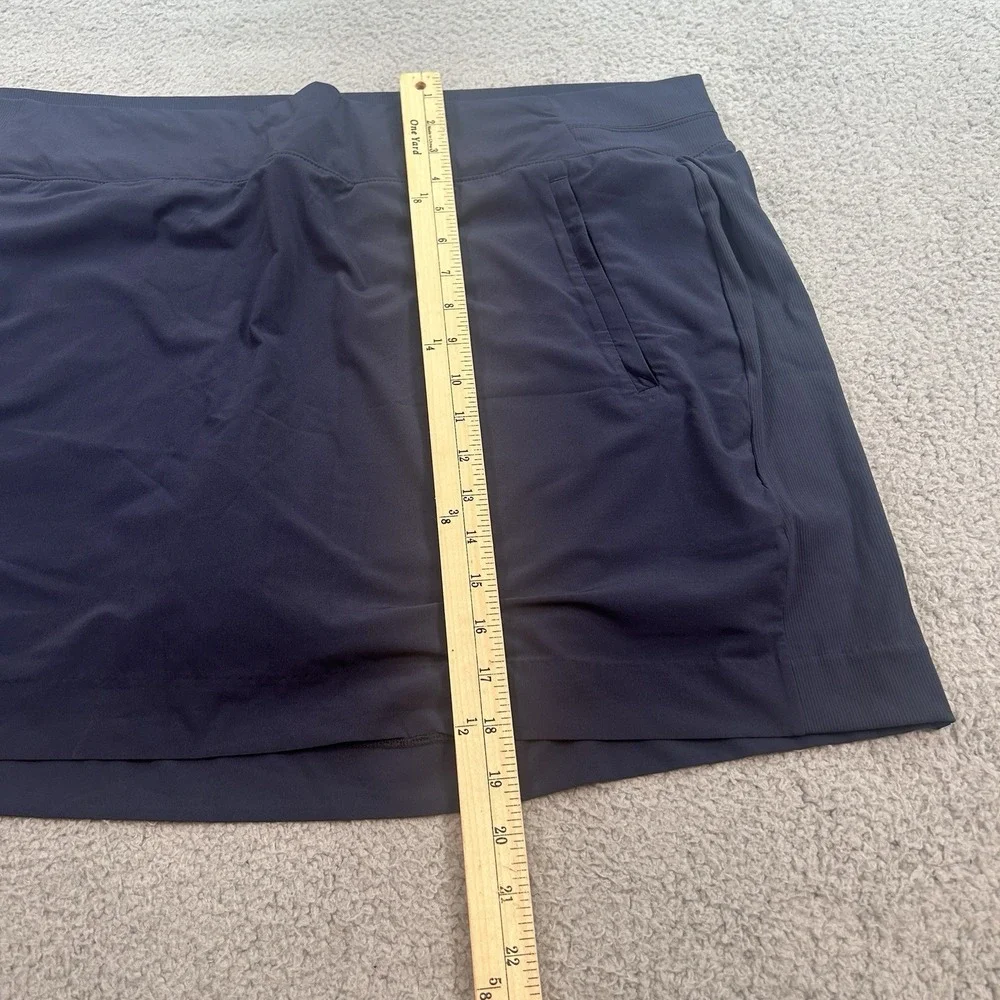 Athleta Salutation Performance Skort Women's Blue Size 24 Stretch Pocket Athleti